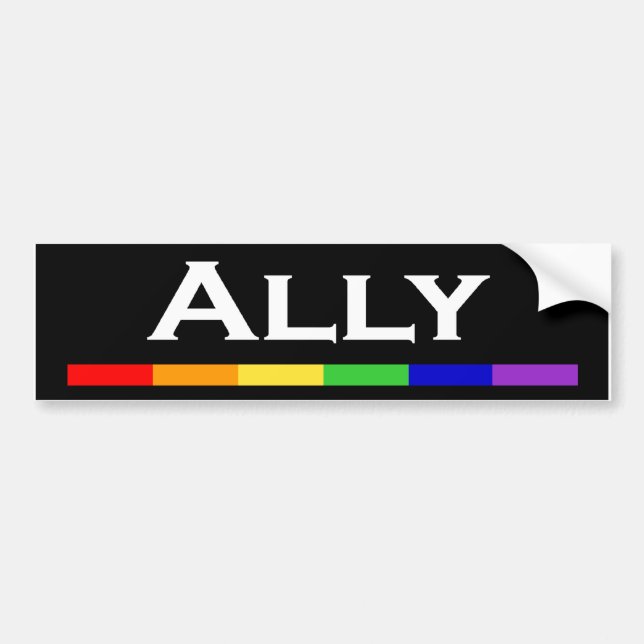 Ally Pride Bumper Sticlker Bumper Sticker (Front)