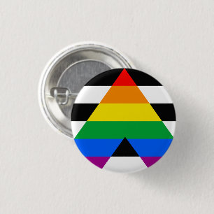 Ally Pride Flag 3 Cm Round Badge