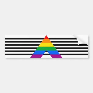 Ally Pride Flag Bumper Sticker