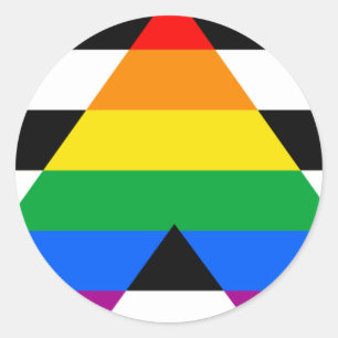 Ally Pride Flag Classic Round Sticker