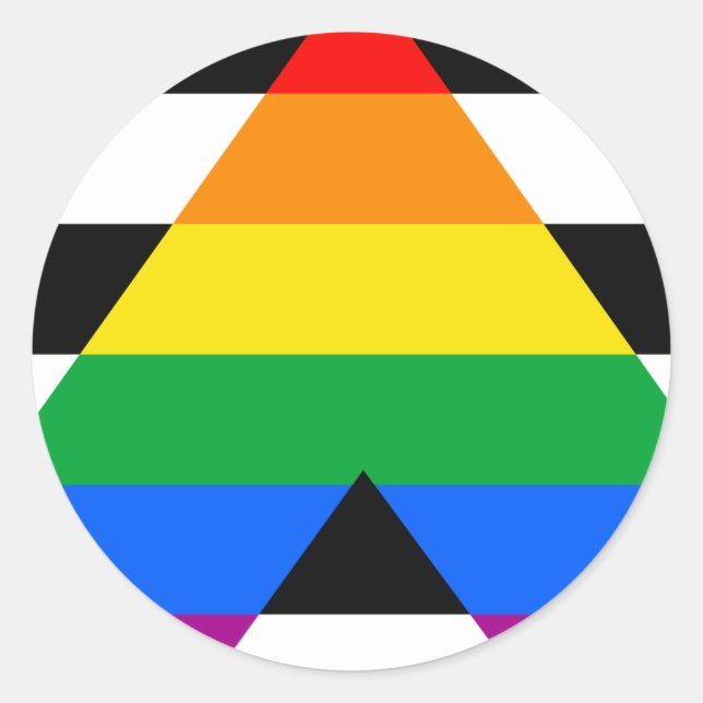 Ally Pride Flag Classic Round Sticker (Front)