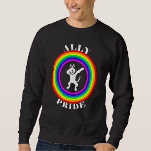 Ally Pride LGBTQ Equality Rainbow Lesbian Gay Tran Sweatshirt