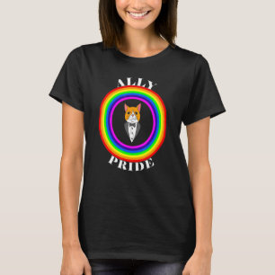 Ally Pride LGBTQ Equality Rainbow Lesbian Gay Tran T-Shirt