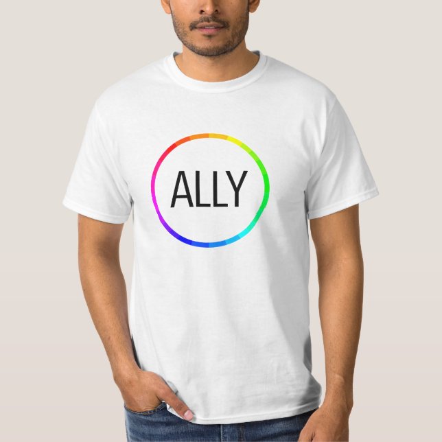Ally Pride - Modern Gradient T-Shirt (Front)