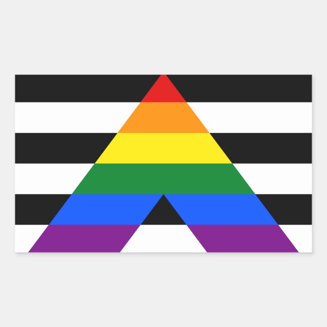 Ally Pride Rectangle Sticker (Front)