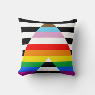 Ally Progress Pride Flag Cushion