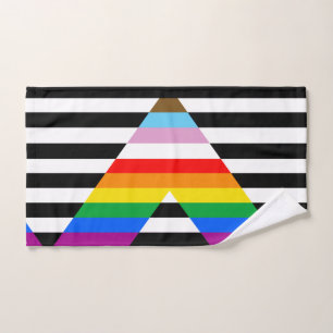 Ally Progress Pride Flag Hand Towel