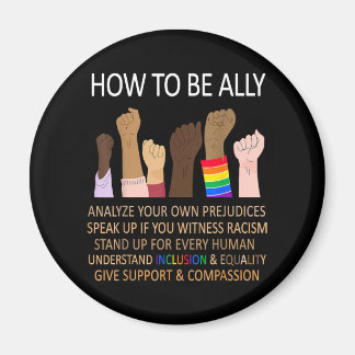 Ally Proud Ally Stands Up for Equality Magnet