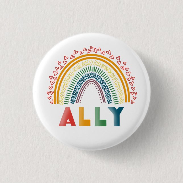Ally Rainbow button (Front)
