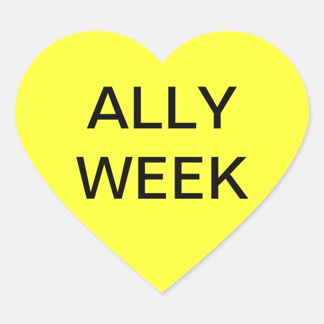 ALLY WEEK HEART STICKER (Front)