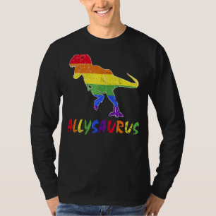 Allysaurus Ally Saurus Dinosaur Lgbtq Gay Pride Mo T-Shirt