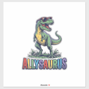 Allysaurus Vintage Dinosaur Sunglasses Shirt Desig