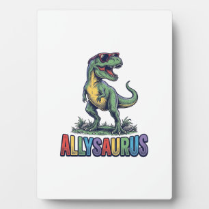 Allysaurus Vintage Dinosaur Sunglasses Shirt Desig Plaque