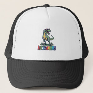 Allysaurus Vintage Dinosaur Sunglasses Shirt Desig Trucker Hat