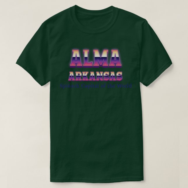 Alma Arkansas T-Shirt (Design Front)