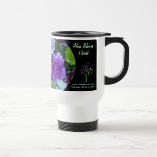 Alma Blooms Purple Bouquet Travel Mug