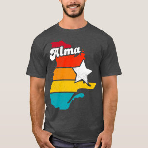 Alma Quebec Canada Vintage Distressed Souvenir 2 T-Shirt