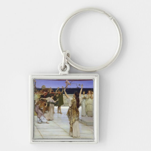 Alma-Tadema | A Dedication to Bacchus Key Ring (Front)