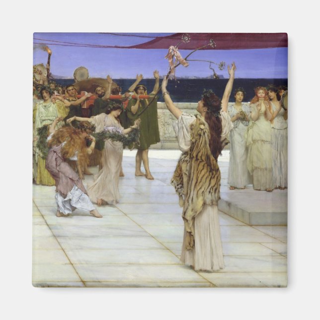 Alma-Tadema | A Dedication to Bacchus Magnet (Front)