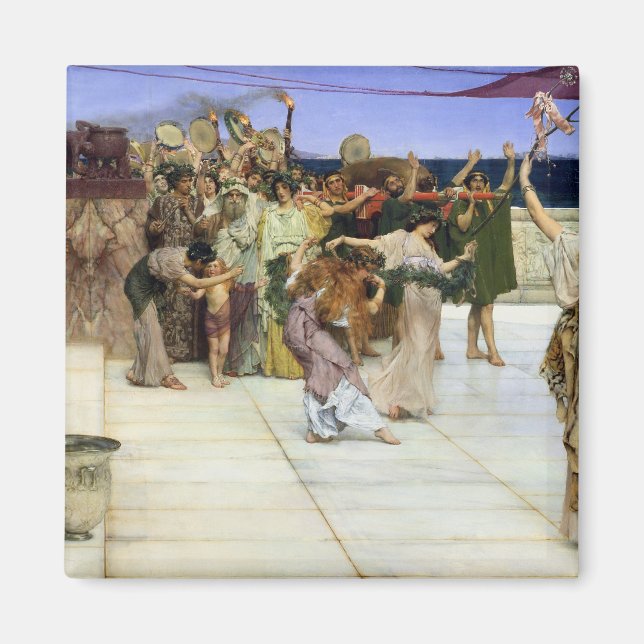 Alma-Tadema |A Dedication to Bacchus Magnet (Front)