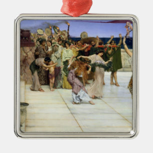 Alma-Tadema  A Dedication to Bacchus Metal Tree Decoration