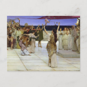 Alma-Tadema   A Dedication to Bacchus Postcard