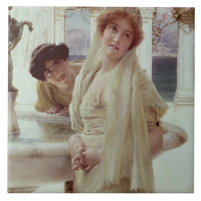 Alma-Tadema | A Difference of Opinion Tile (Front)