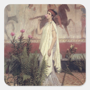 Alma-Tadema A Greek Woman, 1869 Square Sticker