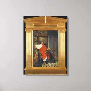 Alma-Tadema A Roman Scribe Writing Dispatches Canvas Print