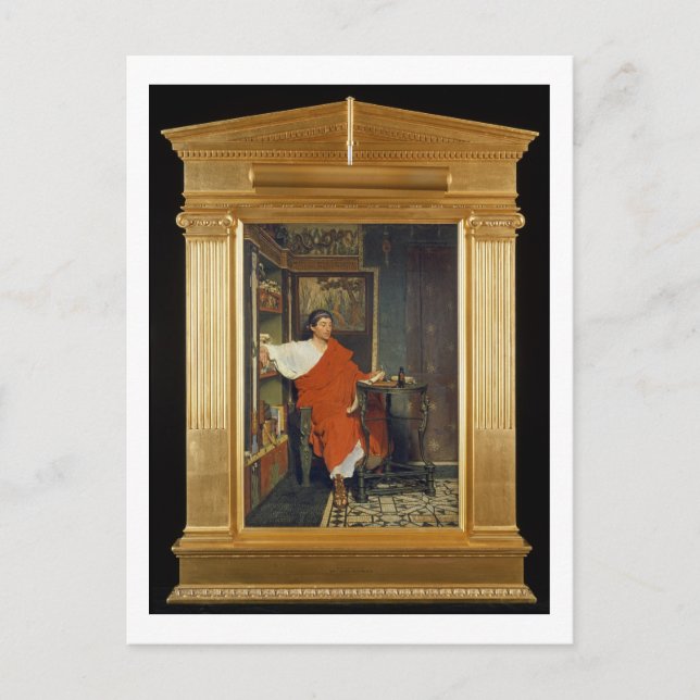 Alma-Tadema | A Roman Scribe Writing Dispatches Postcard (Front)