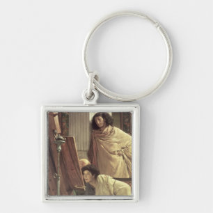 Alma-Tadema   A Visit to the Studio, 1873 Key Ring