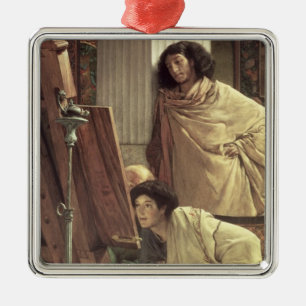 Alma-Tadema A Visit to the Studio, 1873 Metal Tree Decoration