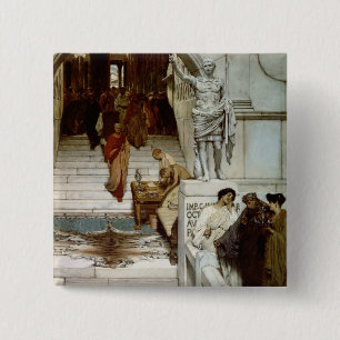 Alma-Tadema An Audience at Agrippa's, 1875 15 Cm Square Badge
