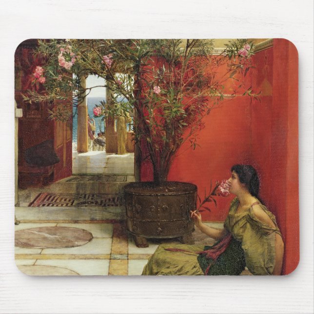 Alma-Tadema | An Oleander, 1882 Mouse Mat (Front)