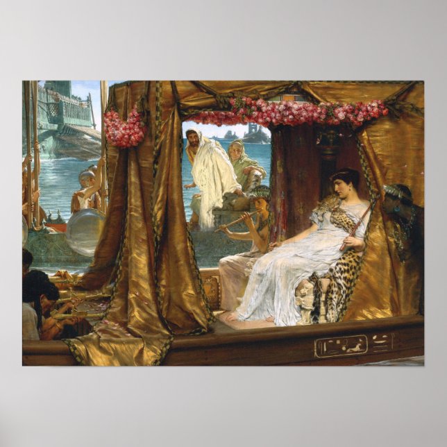 Alma-Tadema - Antony Cleopatra Poster (Front)