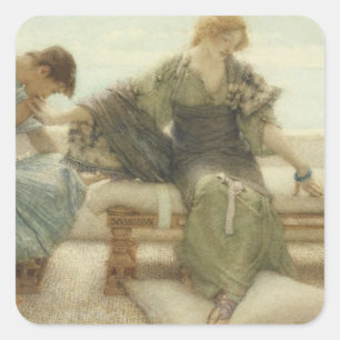 Alma-Tadema Ask me no more, 1886 Square Sticker