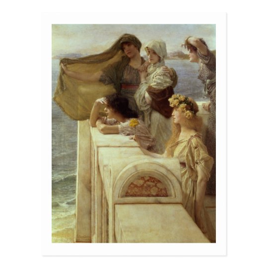 Alma-Tadema | At Aphrodite's Cradle, 1908 Postcard