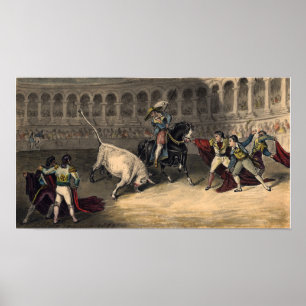 Alma-Tadema - Bullfight With White Bull Poster