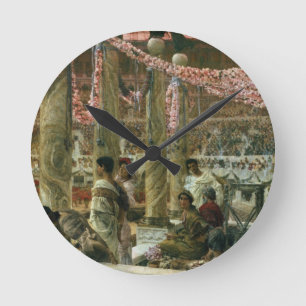 Alma-Tadema Caracalla and Geta, 1907 Round Clock