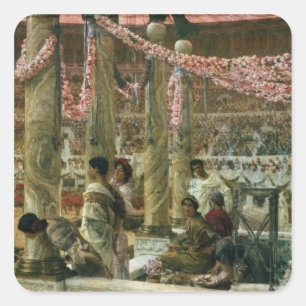 Alma-Tadema   Caracalla and Geta, 1907 Square Sticker