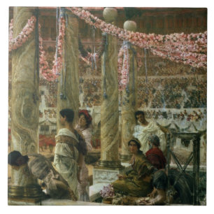 Alma-Tadema Caracalla and Geta, 1907 Tile