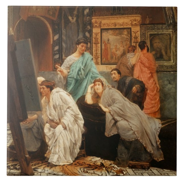 Alma-Tadema | Collector at the Time of Augustus Tile (Front)