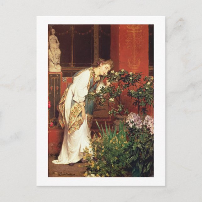 Alma-Tadema | In the Peristylum, 1866 Postcard (Front)