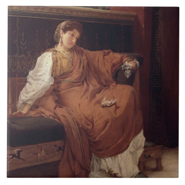 Alma-Tadema | Lesbia Weeping over a Sparrow Tile (Front)