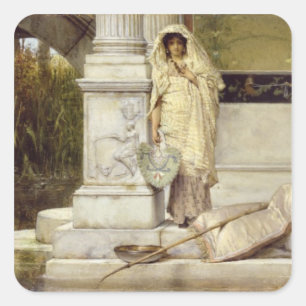 Alma-Tadema   Roman Fisher Girl, 1873 Square Sticker