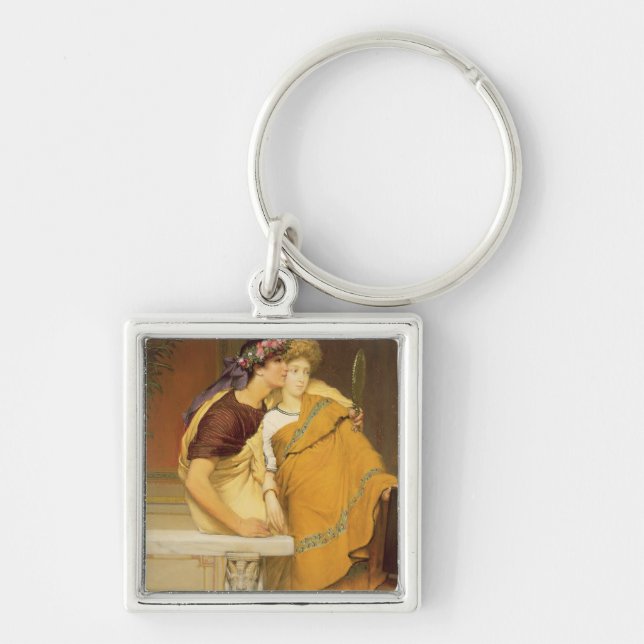 Alma-Tadema | The Mirror, 1868 Key Ring (Front)