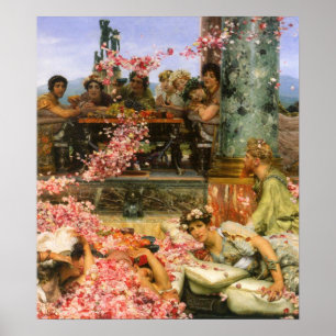 Alma-Tadema - The roses of Heliogabalus detail 2 Poster