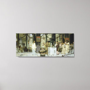 Alma-Tadema   The Vintage Festival in Ancient Rome Canvas Print