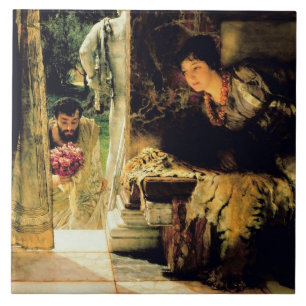 Alma-Tadema Welcome Footsteps, 1883 Tile