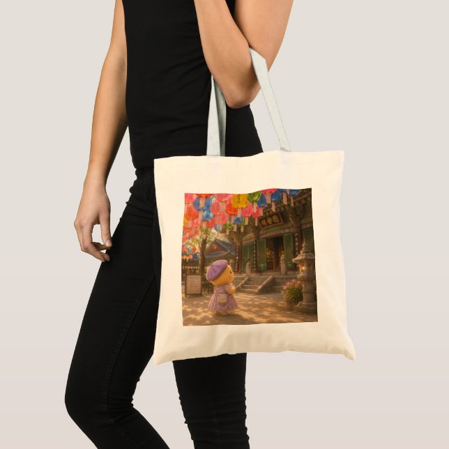 Alma Under the Lotus Lanterns Tote Bag (Front (Product))